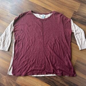 Gap Women's TB Crew Neck 1/4 Sleeve Tunic Marin Berry Size‎ small